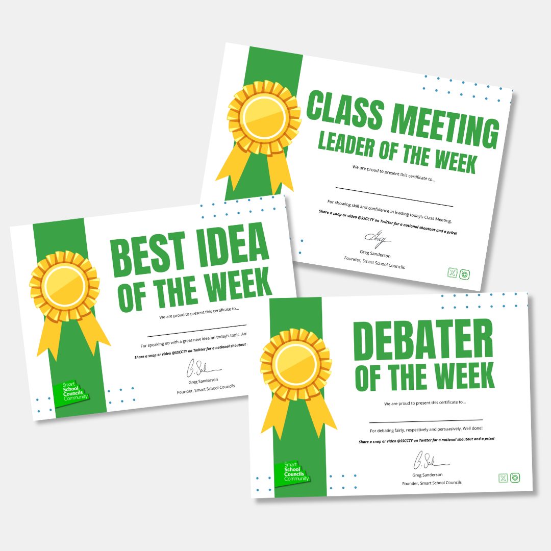 New Weekly Certificates to Celebrate Student Achievements