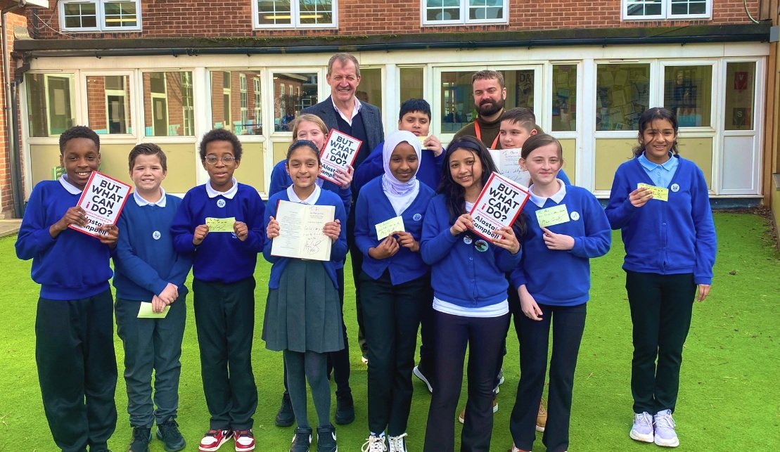 Alastair Campbell visits a Smart School Council in Barking!